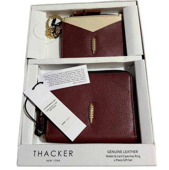 Thacker Handbags - Thacker wallet and card case key ring set